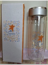 港大同學會書院雙重玻璃連茶隔水樽 HKUGA College  Double Glass Bottle