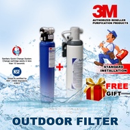 (BUNDLE) 3M AP902 Outdoor Water Filter + 3M AP Easy Cyst FF Under Sink Full Indoor Filter With Insta