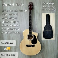 Chard EA-30 Acoustic Guitar 40inch With Free Gift 5mm Acoustic Sponge Bag