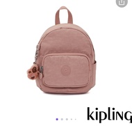 Kipling MINI BACKPACK 乾燥藕粉色輕巧迷你後背包斜背/側背 粉紅色 兩用 經典logo 適合嬌小玲瓏可愛女孩 運動 悠閑 日常生活 實用