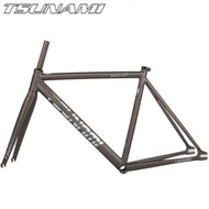 TSUNAMI SNM-100 Titanium Grey Fixie Frameset | Fixed Gear SNM100 Track Bicycle Frame