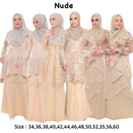 🔥(SIZE 34-60) TEMA SEDONDON BAJU KURUNG NUDE RAYA 2025 - KURUNG MODEN RIAU LACE SULAM TUNANG BRIDESM