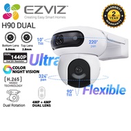 EZVIZ H90 Dual Lens (4+4MP) WiFi Outdoor Security CCTV Camera Dual Rotation Pan/Tilt Two Way Talk Co