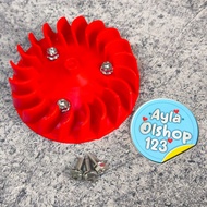 MESIN MIO STAINLESS HENG ENGINE FAN BOLT SET MIO STAINLESS HENG MAGNETIC FAN BOLT