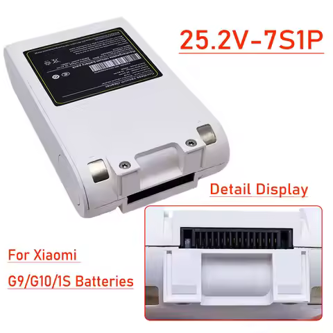 25.2V Rechargeable Vacuum Cleaner lithium ion battery 5000mAh P2046-7S1P-BC for Xiaomi Mijia Dreame