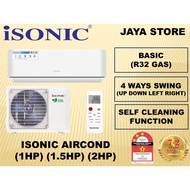 ISONIC 1HP 1.5HP 2HP AIR CONDITIONER / AIRCOND (R32 GAS) IAC-IA10R32 /OA10R32  IAC-IA13R32/OA13R32 I