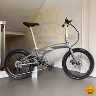 ☕️ Crius Velocity 22” 𝗠𝗥𝗧/𝗕𝘂𝘀-𝗳𝗿𝗶𝗲𝗻𝗱𝗹𝘆 14 Freebie 𝗟𝗶𝗴𝗵𝘁𝘄𝗲𝗶𝗴𝗵𝘁 Folding Foldable Bicycle Bike Metallic Silver Dahon 451