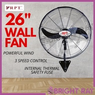 RPT 26" Wall Fan Industrial Series Fan Kipas Besar Kilang Kipas Dinding Industri 3 Speed Home Coolin