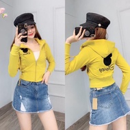[LZ] Áo khoác thun da cá Desney lửng mẫu mới phối đẹp-A385