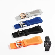 Black Blue Gray Orange Color Silicone Watch Strap Suitable for Bell Ross Bell Ross Watch Strap BR01B