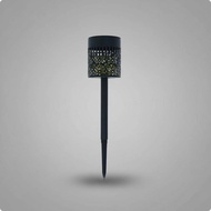 [lzdjlmy2ua] Solar Outdoor Garden Wall Light Iron IP54 Hollow Pattern LED Lamp for Patio Villa Decor