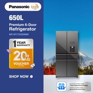 PANASONIC 650L Large Capacity Fridge 6 Door Inverter Refrigerator Prime Fresh Premium NR-WY720ZMMM