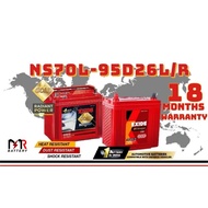 (Installation Provided) EXIDE 95D26L/R | NS70L/R |D26L/R | CAR BATTERY BATERI KERATA