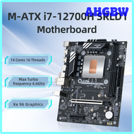 AHGBW ERYING DIY เดสก์ท็อปมาเธอร์บอร์ด CPU ออนบอร์ดชุดอินเตอร์โพสิต I7 12700ชั่วโมง14C20T I7-12700H 