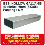 Hollow Galvanis B 40 x 60 Besi Hollow Galvanis B 40 x 60 x 6