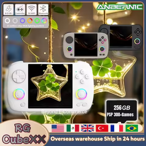 ANBERNIC RG CubeXX Retro Handheld Game Console 3.95 Inch IPS Screen Linux RG Cube XX Video Gaming Co