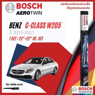 BOSCH AEROTWIN Wiper Blade Front Pair 22+22 A844S Benz C Class C200 C180 C250 C43 W205 Year 2015-202