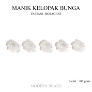 [100 GRAM] Rosary Flower Petal Beads / Pearl Flower Petal Beads / Pearl Flower Beads / Pearl Clover