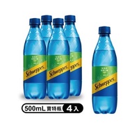 【Schweppes 舒味思】氣泡水-萊姆口味 500ml*4入