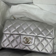 Chanel 26C CF20 大mini 銀色淡金扣
