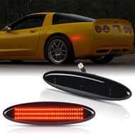 2Pcs LED Side Marker Light Rear Fender Lights Red Signal Lamps for Chevrolet Corvette C5 1997-2004 C