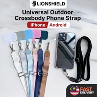 (MY) LionShield Outdoor Universal Crossbody Adjustable Phone Strap - Compatible with iPhone/Android
