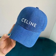 Spike#002现货高品质CELINE Celine New Style Fleece Flocking Denim Baseball Cap Star Influencer Same Style 