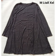 Tunik Wanita Dress wanita Old navy hitam polos dewasa long sleeve m ltall Xxl M ld45 p88 Kekinian Ko
