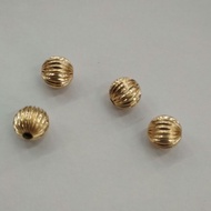 10k gold Corrugated ball