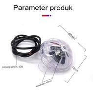Lampu Kolong LED Bulat RGB Motor Mobil Truk Bus 12V - 24V Hexagonal