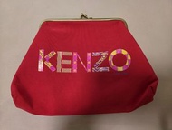 全新 KENZO 紅色金屬扭扭扣手拿包