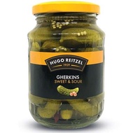 Hugo Reitzel Gherkins Sweet & Sour Bread & Butter Chips 680g Pickled Cucumber Slice