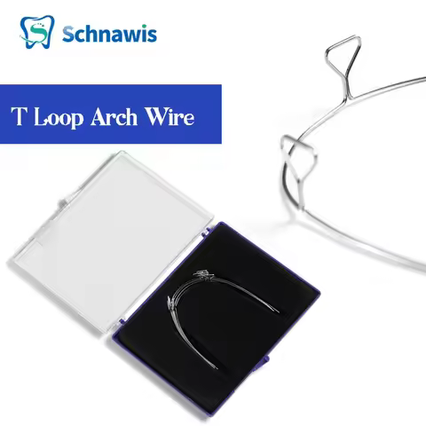 5Pcs/box Dental Orthodontic Stainless Steel T Loop Arch Wire TMA Forces 018*025 Arch Wire for Orthod