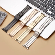苹果手表表带watchband适用苹果ApplewatchS987代金属一珠竹节钢表带iwatch654S10手表带26.7.15