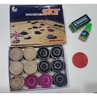 CARROM MEN  / striker carrom wintex carrom  powder disco powder carrom men tournament set carrom kay