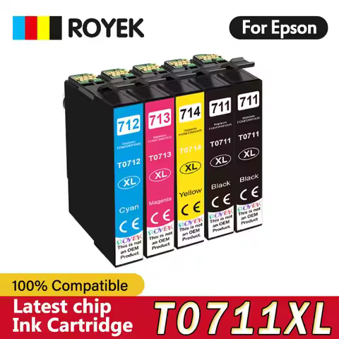 T0711 Ink Cartridge Compatible For Epson T 0711 XL Stylus SX110 SX215 SX218 SX400 SX405 SX410 SX415 