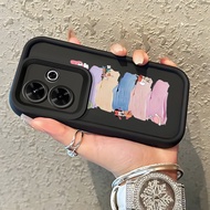 Phone Case For Xiaomi Redmi 13 4G 13 5G 13C Note 13R 5G Poco M6 4G POCO C65 Case Color Paint Pattern