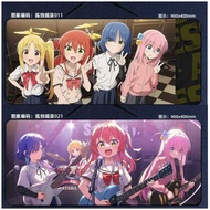 60x30cm Bocchi the Rock Anime Anti-Slip Mouse Pad Gaming Pad Tetikus Lembut Mousepad Keyboard Waterp