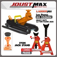 Heavy Duty 2.5 Ton Floor Jack Low Profile Hydraulic Car 3 Ton Jack Stand Angkat Kereta Stand Jack Ke