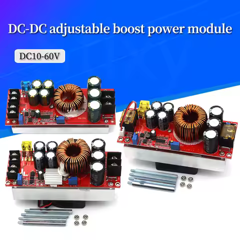 1800W 40A DC-DC Boost Converter Step Up Power Supply Module 10-60V to 12-90V Adjustable Voltage Conv