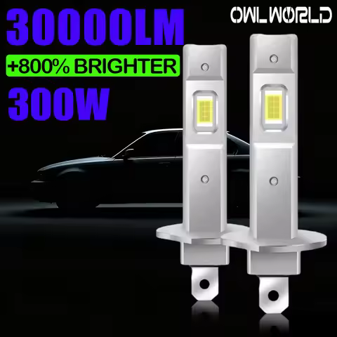 H1 LED Lights for Car Ampoule Led H1 CANBUS Automobile Headlight 6000K Super Bright Wireless Spotlig