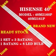 40M2160P HISENSE 40 INCH LED TV BACKLIGHT ( LAMP TV ) 40M2160 40" HISENSE LED BACKLIGHT