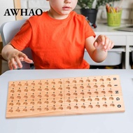[AWHAO] Wooden Bingo Masterboard Bingo Board Ball Holder Fun Educational Toy Easy to Use