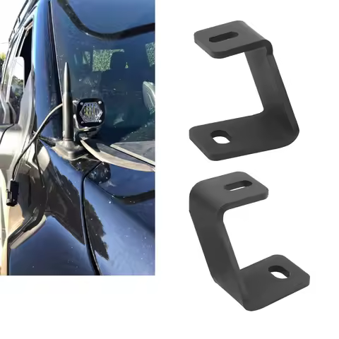 1Pair Car Hood Light Mount Bracket Front A Pillar Hinge Mounting Bracket Hood Ditch Side Pillar Brac
