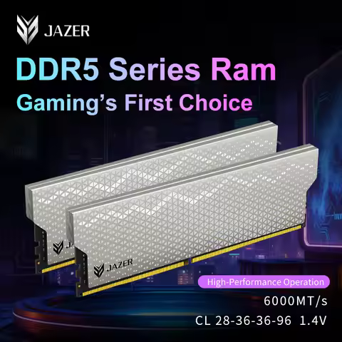 JAZER Ram DDR5 16GB 6000MHz 32GB(16GBX2) High Performance Desktop Memory