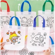 Hampers Gift Children's Coloring Bag Handbag Coloring DIY Totebag Painting Children's Painting bag m