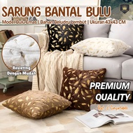 Royal Home Aesthetic Soft Fur Sofa Cushion Cover 43x43CM Premium Quality Pillowcase/