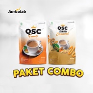 PAKET COMBO HEMAT Amiralab Queen Secret Tea Queen Secret Caramel- Organic Natural Cappuccino 100GR