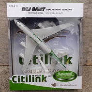 diecast pesawat terbang citilink - miniatur pesawat citilink