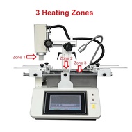 Hot Air Bga Rework Station Mobile Repair System 5200 Touch Screen 3 Zones Soldering Station